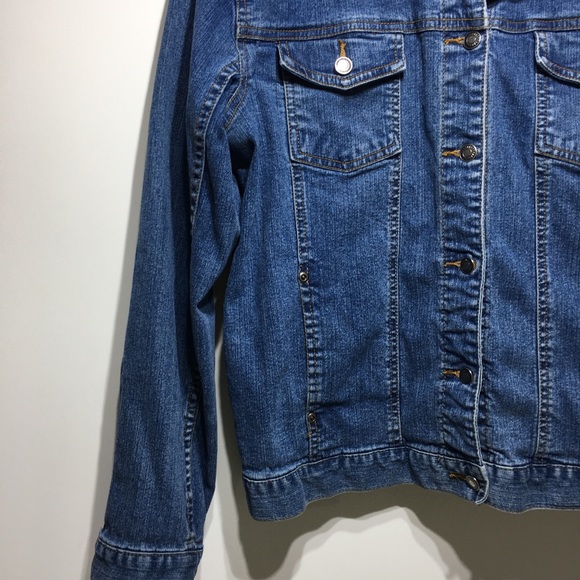 Sunburst by Morning Sun Women’s Jean Jacket Medium Wash Size L - Picture 3 of 7